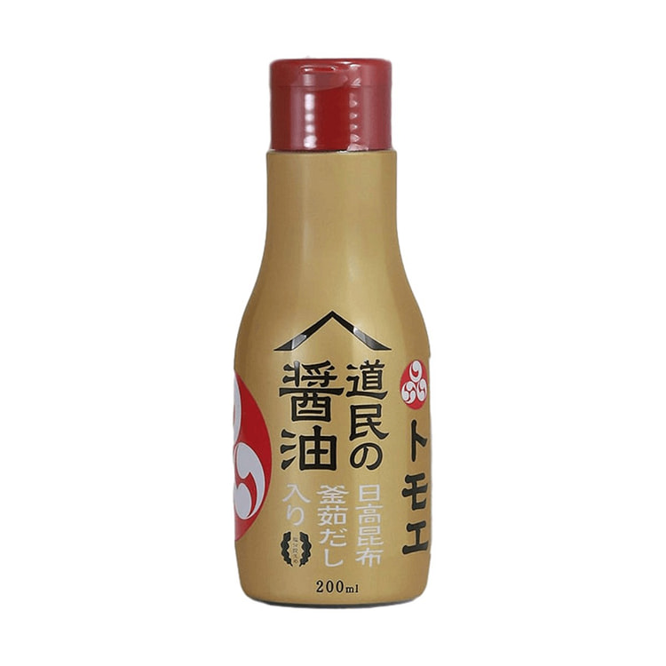 TOMOE 道民的酱油 日高昆布酱油 低盐酱油 200 毫升