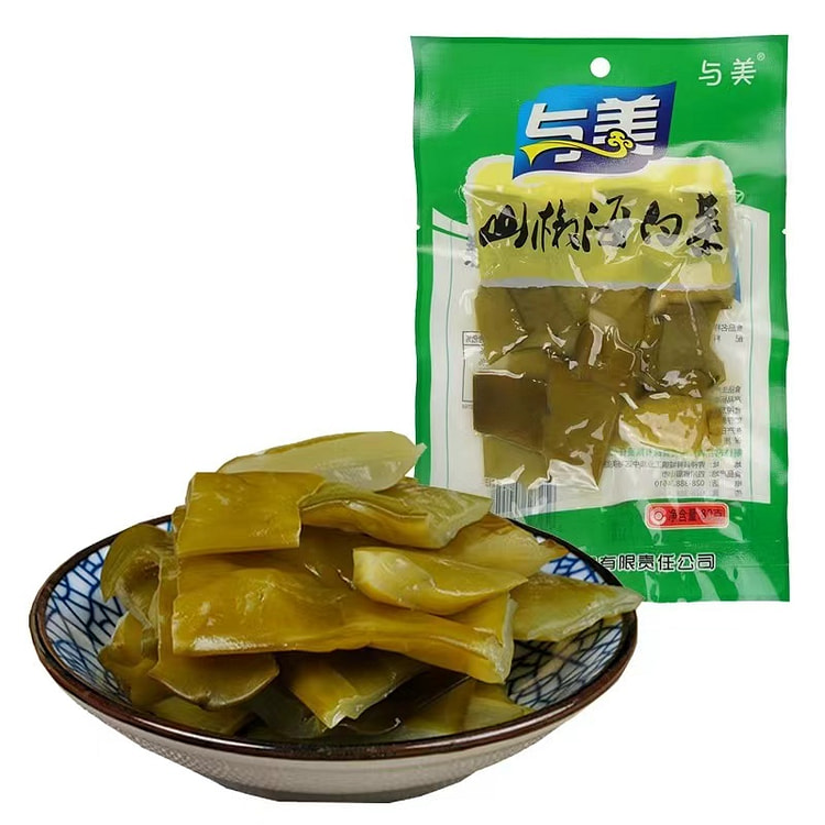 与美山椒海白菜即食泡椒凉拌海带酸辣泡菜零食 80g*1袋装