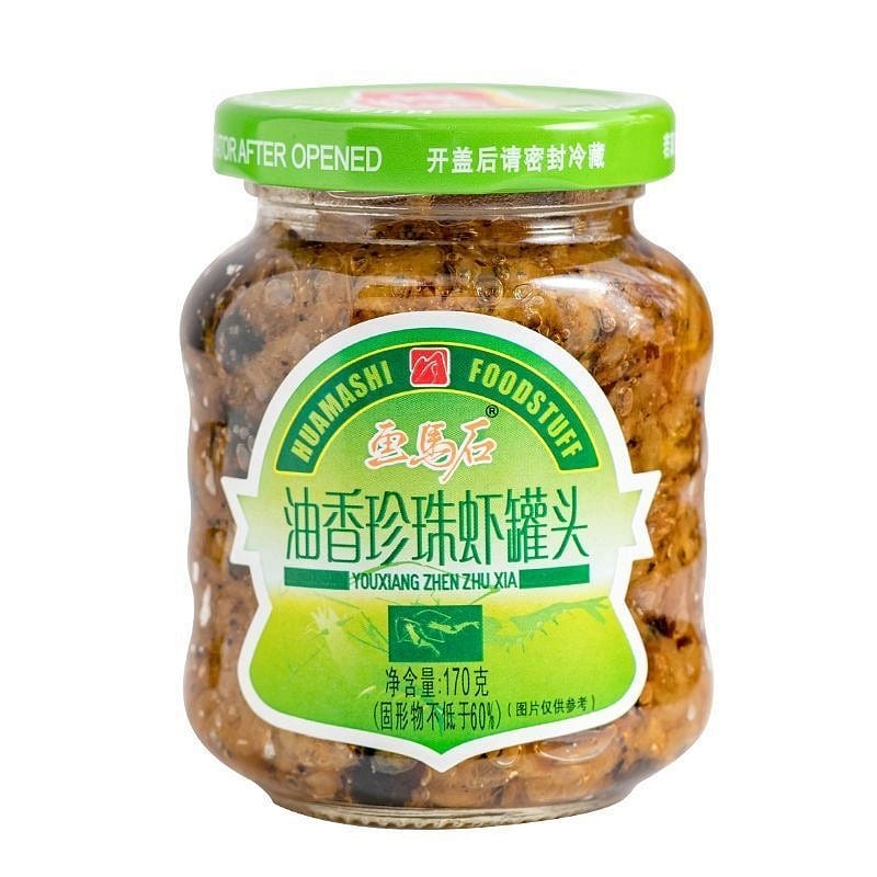 Huama Stone Oil Fragrant Pearl Shrimp Canned 170 g