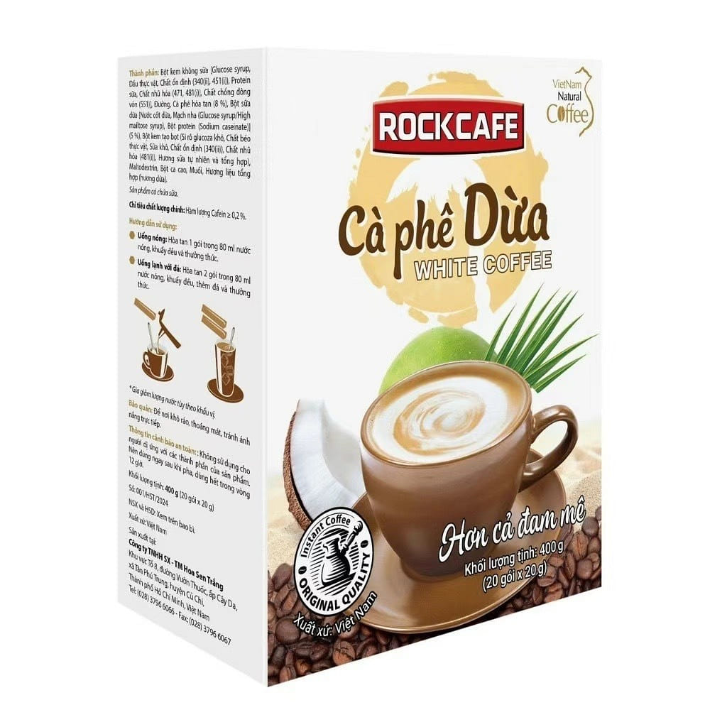 越南咖啡 rockcafe三合一速溶白咖啡 240 克