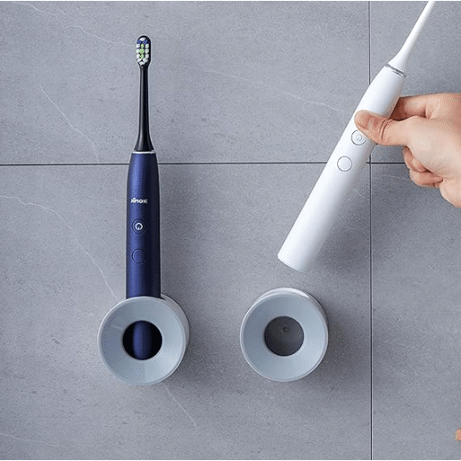 Electric Toothbrush Holder, Wall Mounted for Shower Space-Saving，white 3 lb
