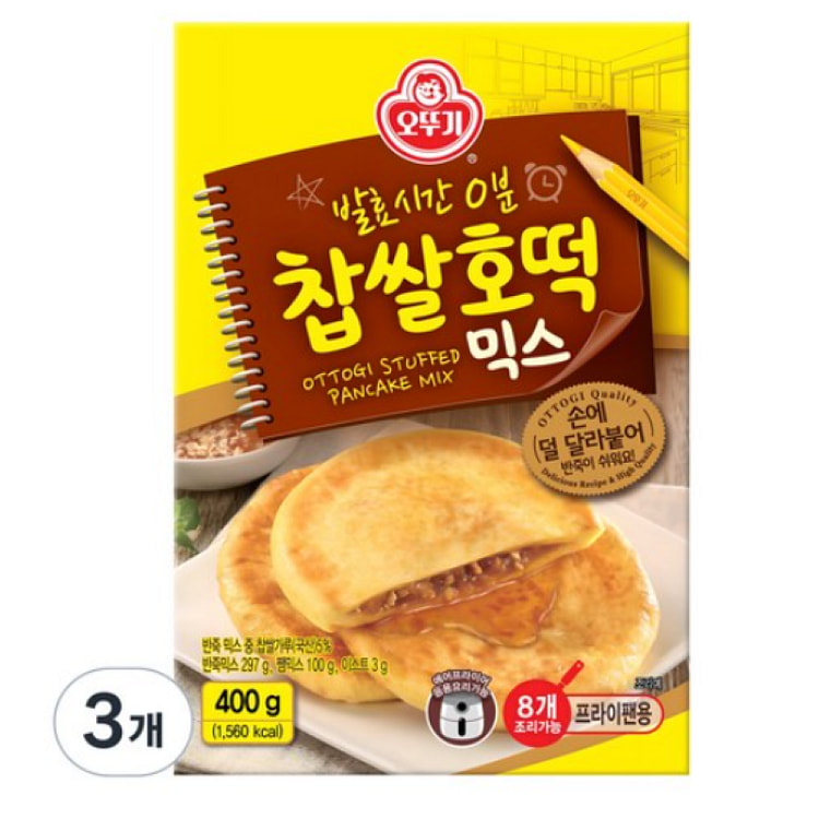 [韩国 直接配送] 混合糯米糖饼 400g，3个