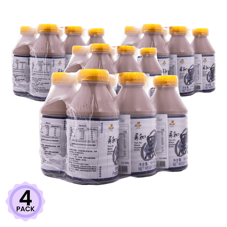 永和豆浆 黑豆浆 300 毫升*6 瓶*4 包