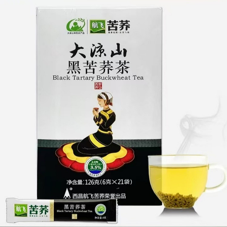 大凉山黑苦荞茶内含独立小包装126g*1盒 126 克