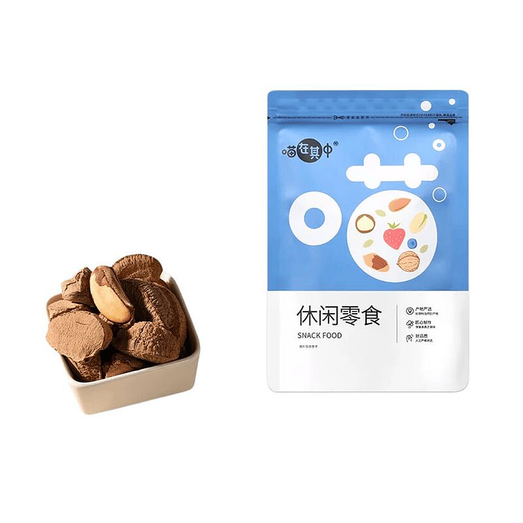 Meow Salted Brazilian Nuts Fruit Bar 250g*1 Bag 250 g