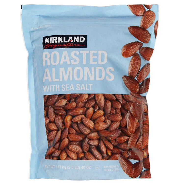 Kirkland Signature Roasted Almonds With Sea Salt 1 phần