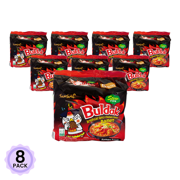 Samyang Buldak Ramen, Stew Type, Hot Chicken Flavor 5.11 oz*5 each*8 pack