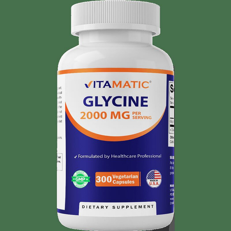 Glycine Supplement 2000mg - 300 Capsules
