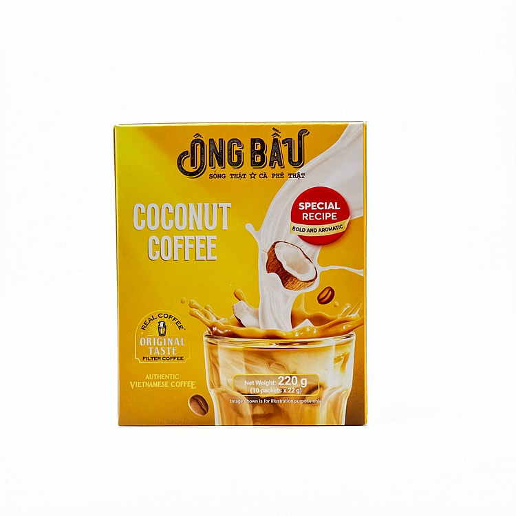 Ong Bau CAFÉ - CÀ PHÊ HOA TAN DỪA 7.76 oz