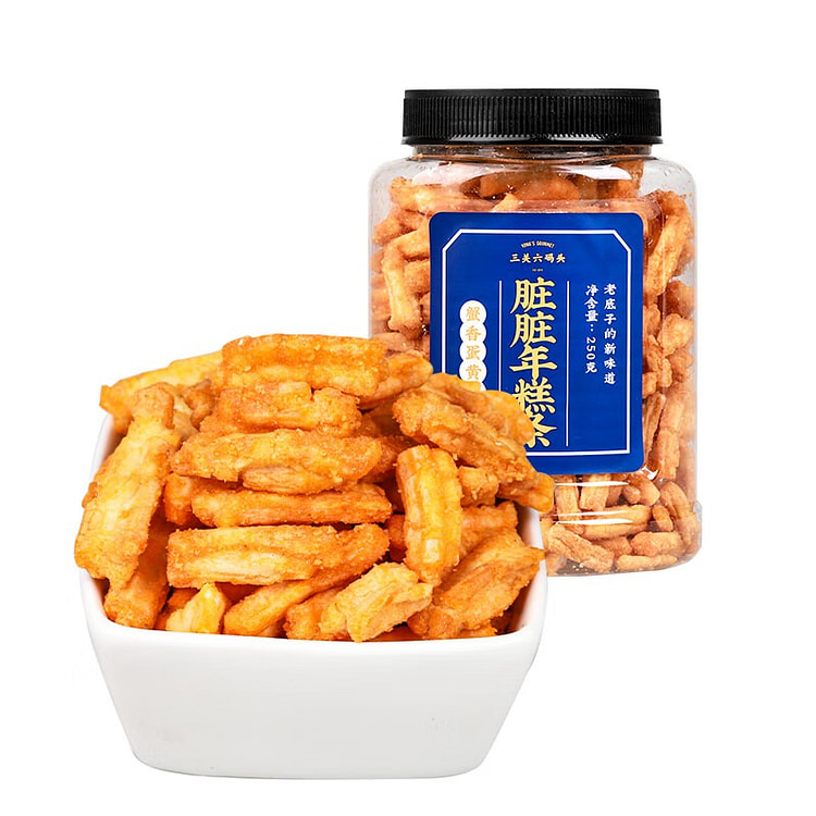 三关六码头 脏脏年糕条 蟹黄味 250 克