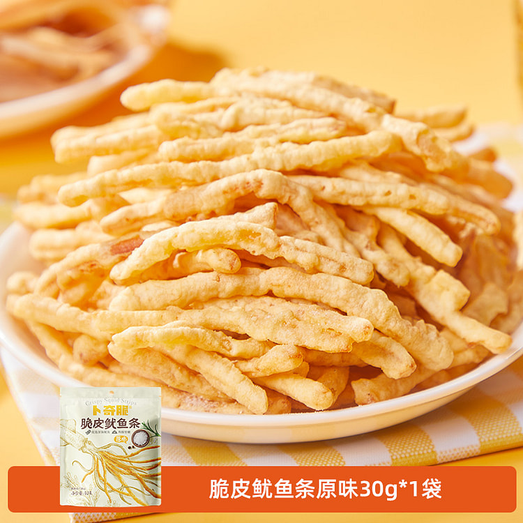 Buqi crispy fried shredded squid Crispy original ready-to-eat snack food to