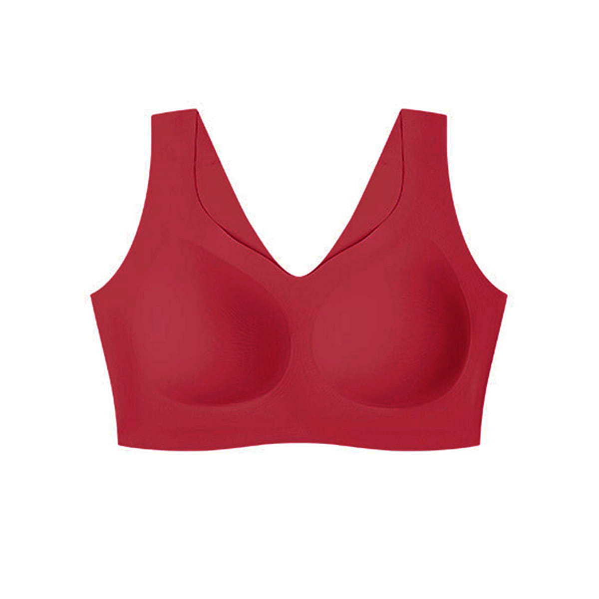 China Direct Mail Ubras No Size Cloud Support Tank Top Bra Plus Velvet Red One Size 100 g
