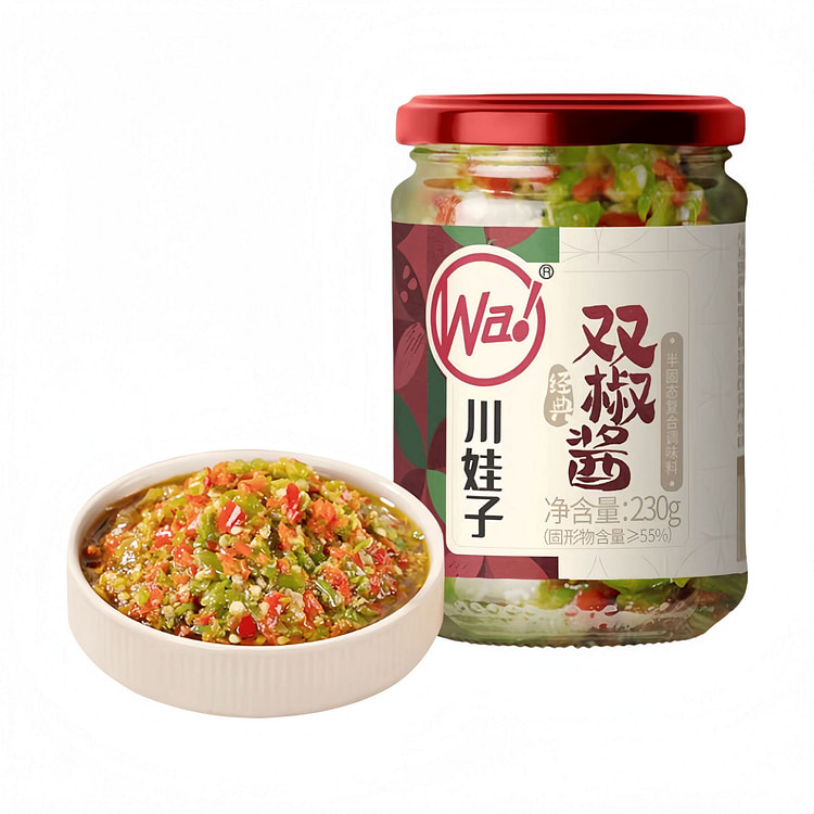 川娃子 鲜辣双椒酱四川农家风味230g*1瓶 230 克