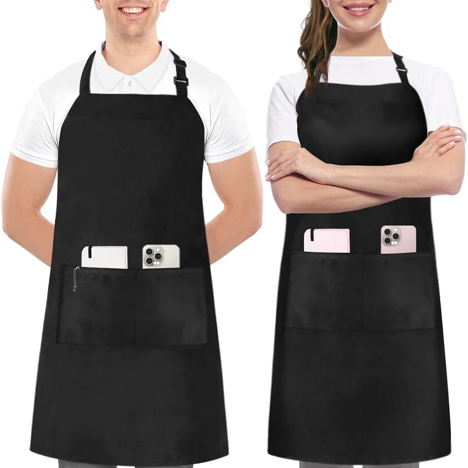 2 Pack Bib Apron, Adjustable with 1 count