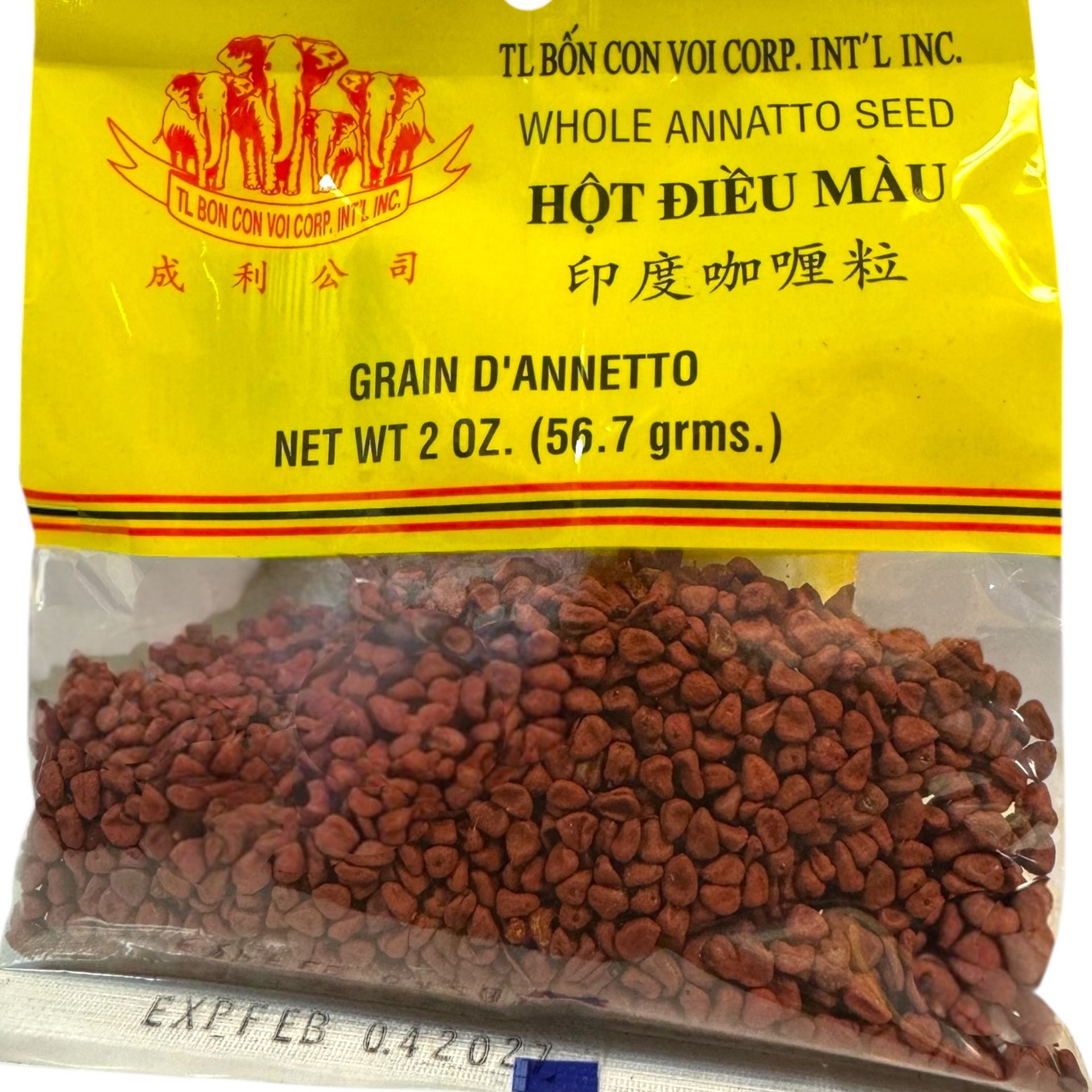Whole Annatto Seed 2 oz