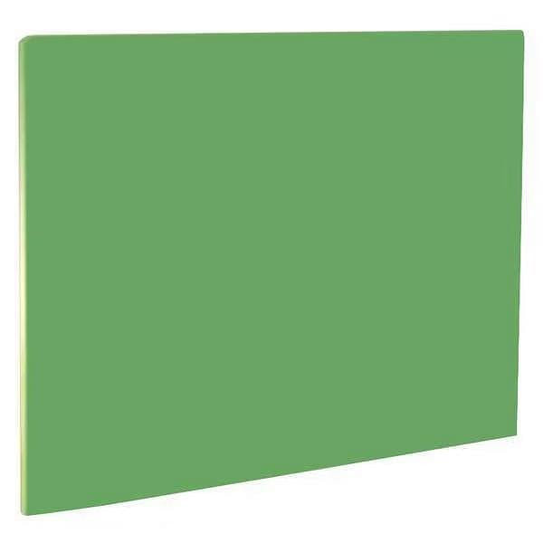 Cutting Board, 20 in.L, Green, Polyethylene 2 lb