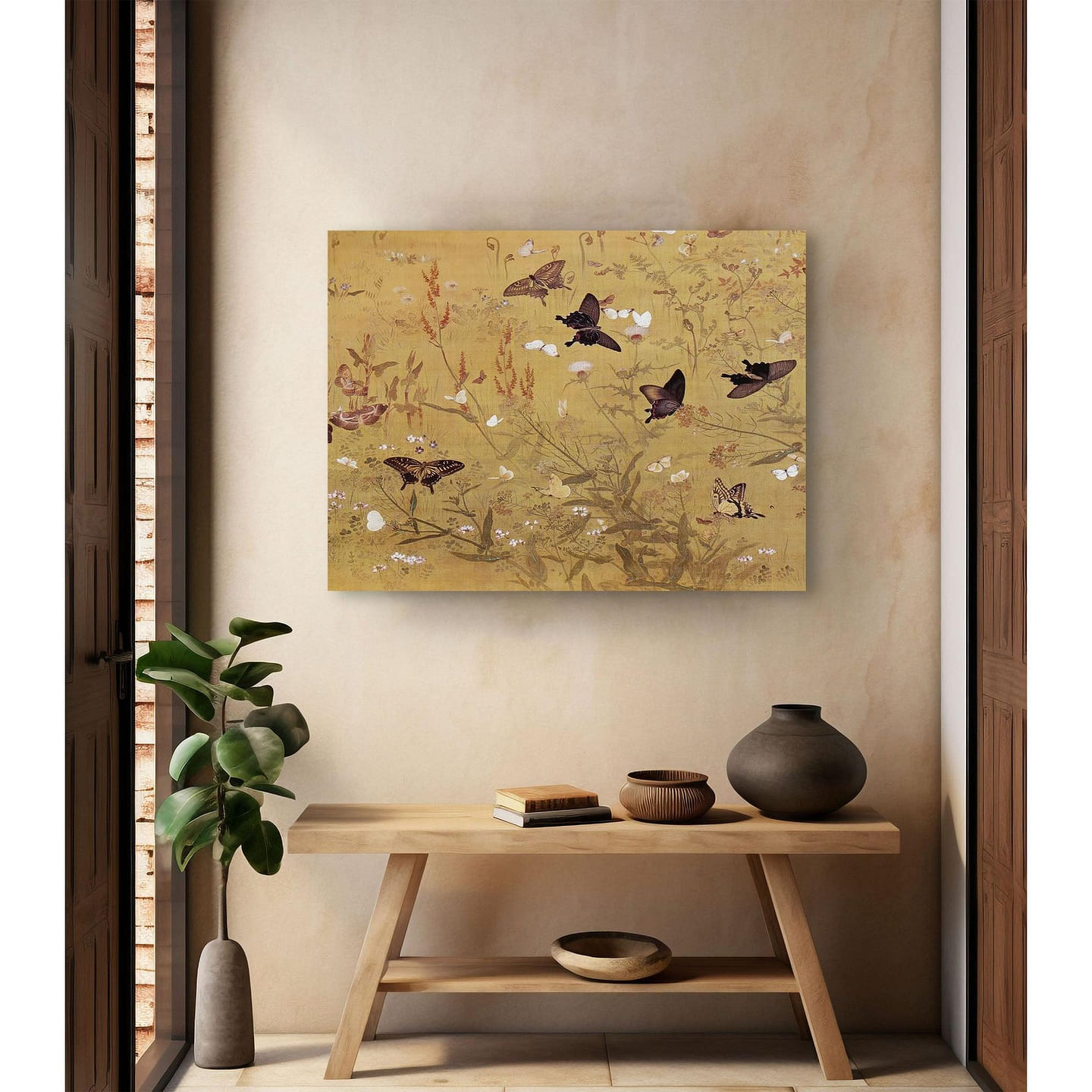 Butterfly Garden – Canvas Print 32 x 24 / 1.25 1 count