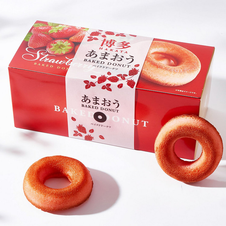Hakata Amaou Strawberry Baked Donuts (6 pieces)