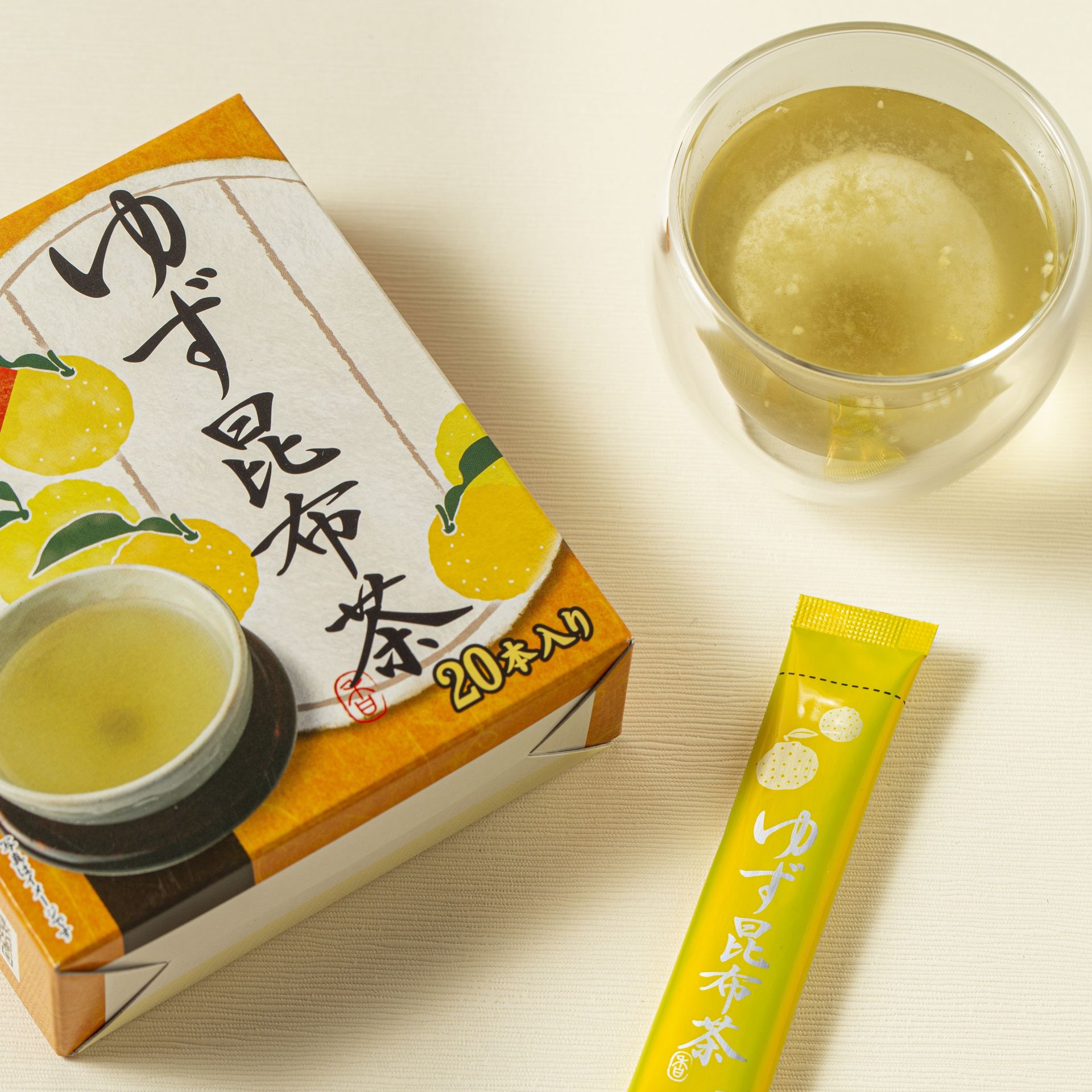 ゆず昆布茶スティックタイプ 20本入り - Weee!