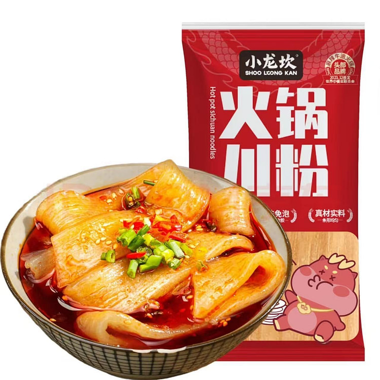 小龙坎火锅川粉宽粉麻辣烫火锅鲜粉火锅食材方便菜配菜 100 克