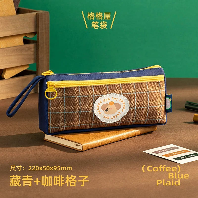Gegewu stationery pen bag navy blue *1 1 count