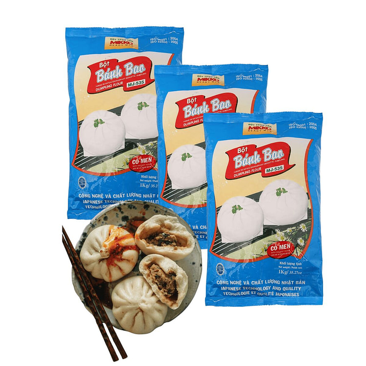 [ Mikko ]  Steamed Bun Flour 1kg * 3 Bag 3 count