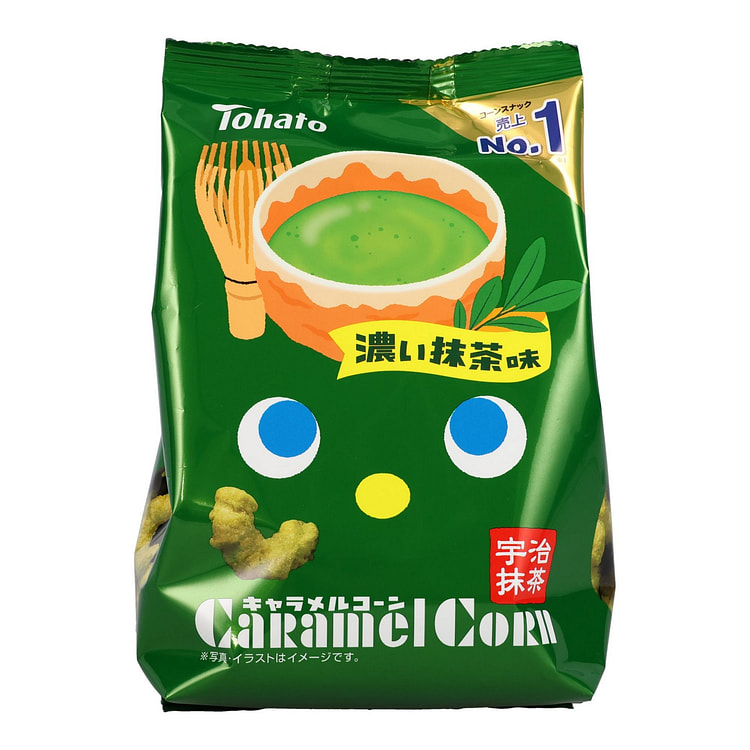 Tohato 焦糖玉米泡芙 浓郁抹茶味