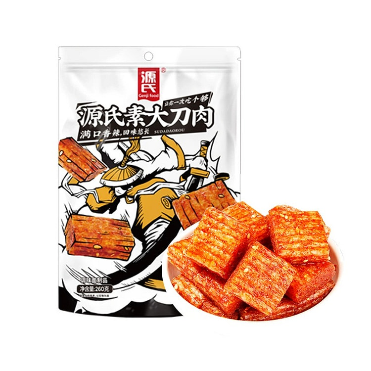 源氏大刀肉老式豆皮休闲零食大刀肉260g*1