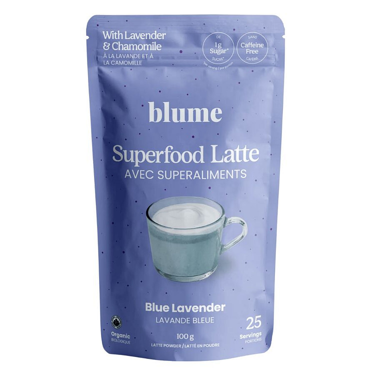 Blume Superfood Latte Powder Blue Lavender 1 each