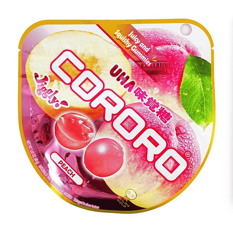 日本UHA悠哈 水蜜桃味果汁软糖40g 1 份