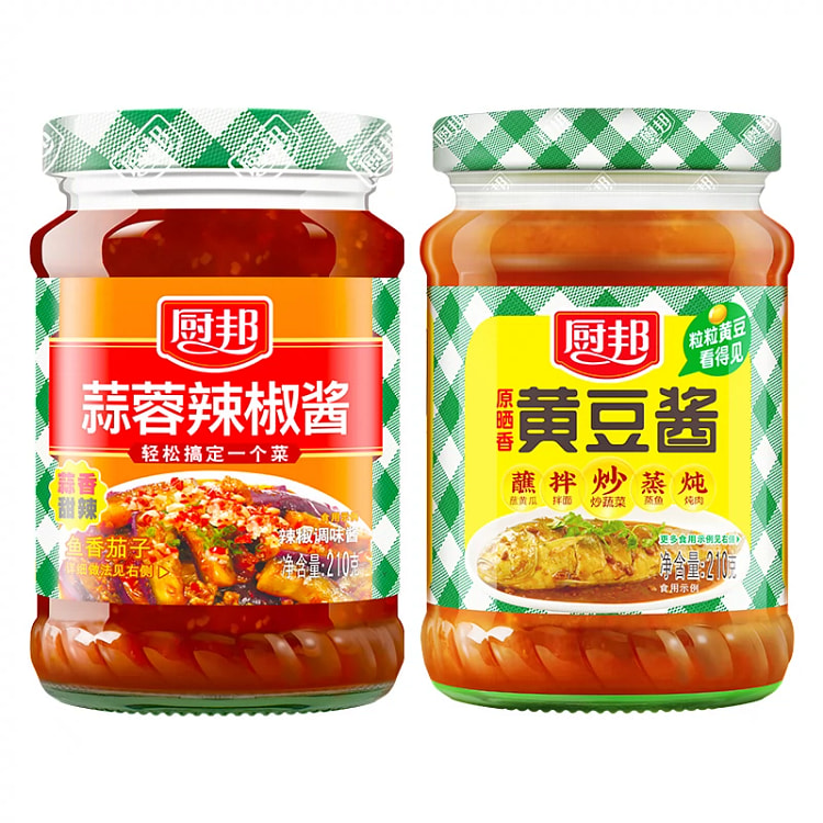 厨邦蒜蓉辣椒酱1瓶210g
