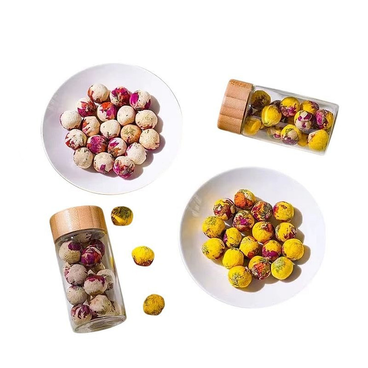 云南龙珠花茶工艺花球玻璃罐装1灌16个 1 瓶