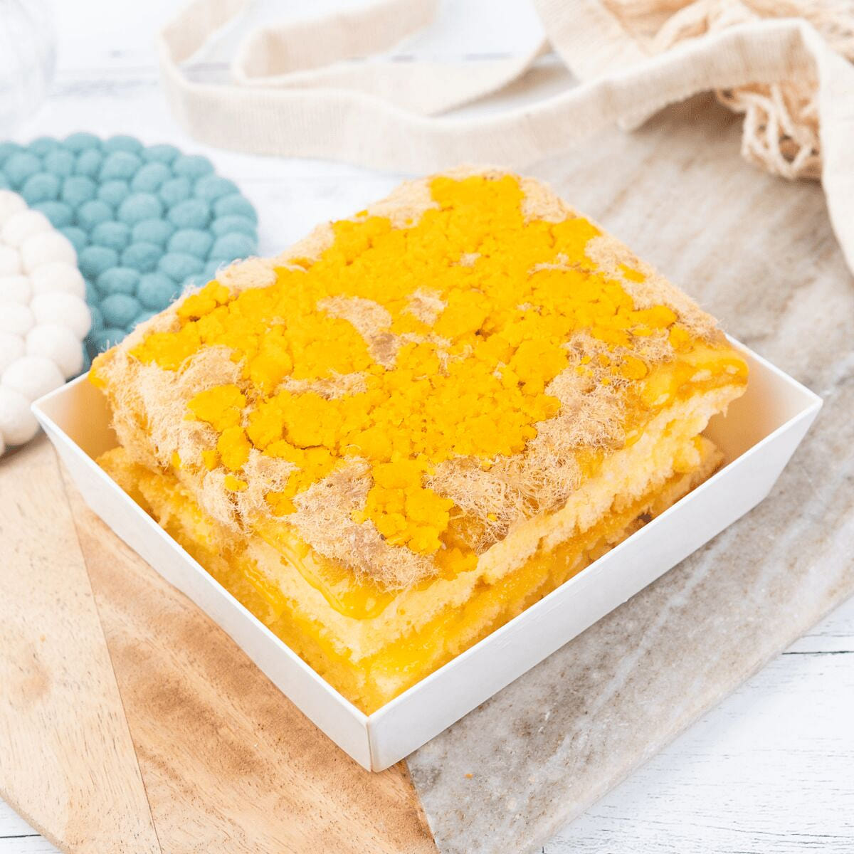 Sponge Cake w. Salted Eggs 8oz 1 each