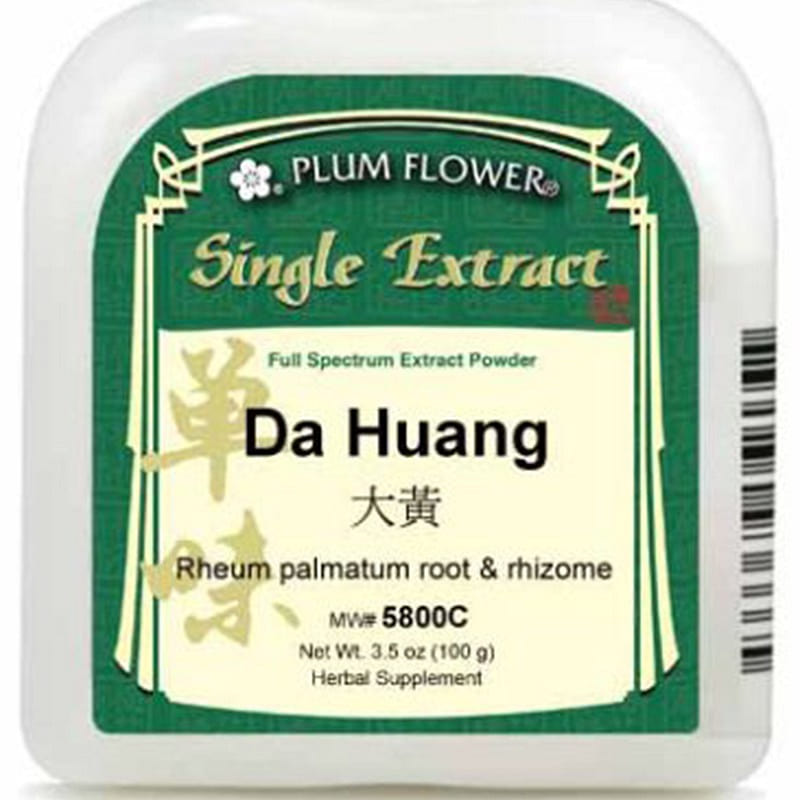 Da Huang, extract powder Rheum palmatum root & rhizome 1 each