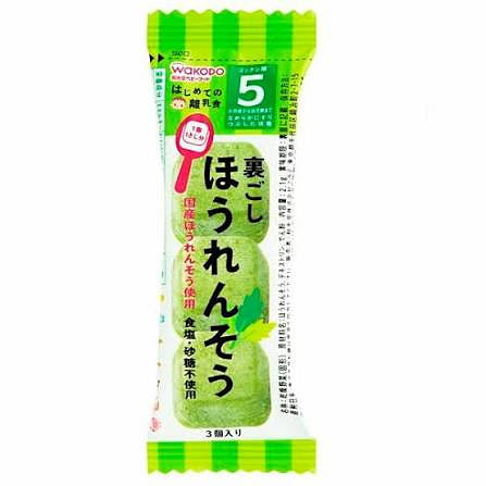 Wakodo Baby Food Puree Spinach 2.1g 1 each