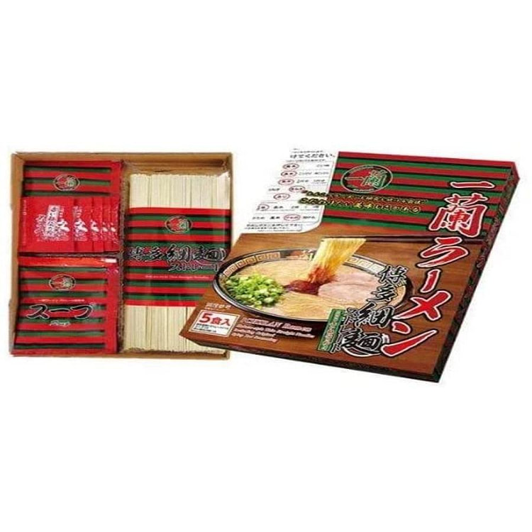 ICHIRAN Tonkotsu Ramen, Straight Noodles, 1 Box