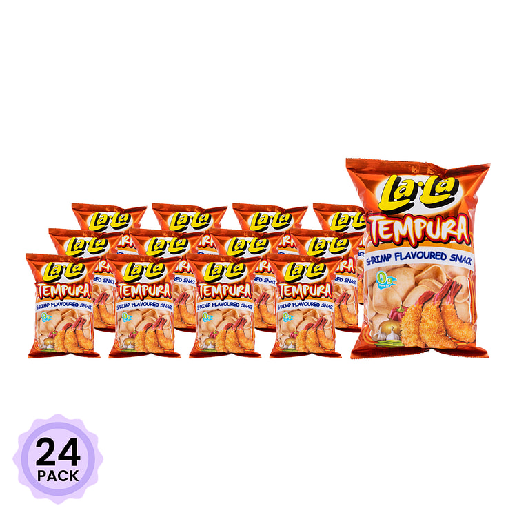 Lala 油炸虾味薯片 100 克*24 包