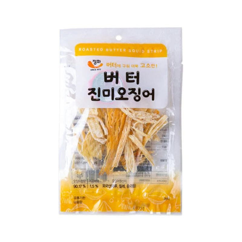 Junghwa Foods Butter Seasoned Dried Squid Snack 35 g
