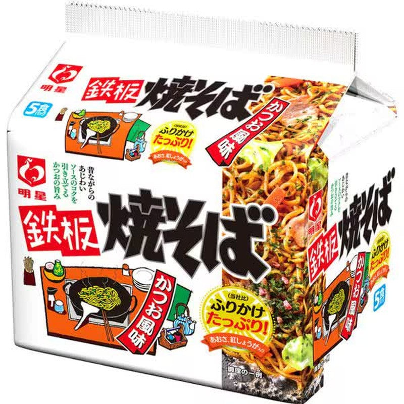 Myojo 铁板炒面 鲣鱼味 5 包 1 份