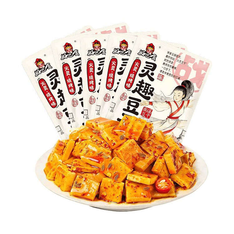 好巴食 烧烤味豆干四川特产豆腐干卤味小吃解腻零食 500 克