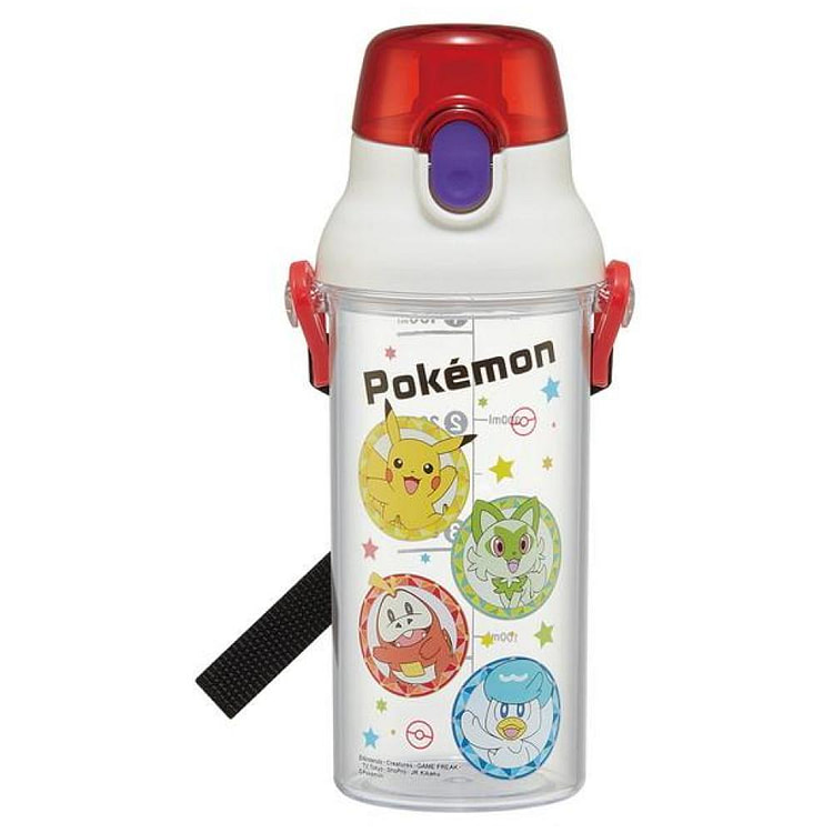 Skater Pokemon 健康标记透明水杯
