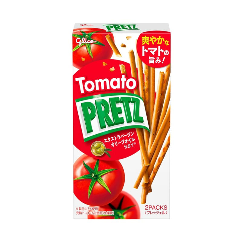Glico Tomato Snack Pretzel 60g 1 each
