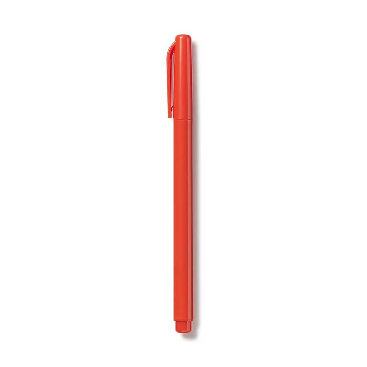 muji carbon pen writing pen red