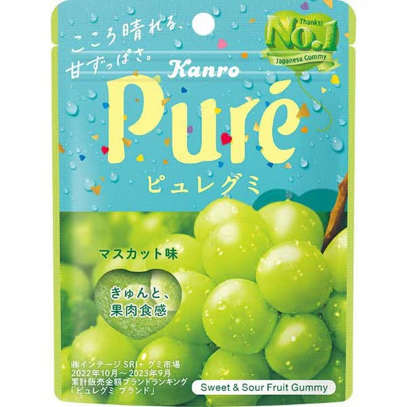 Kanro Pure Gummy Muscat 56g 1 개