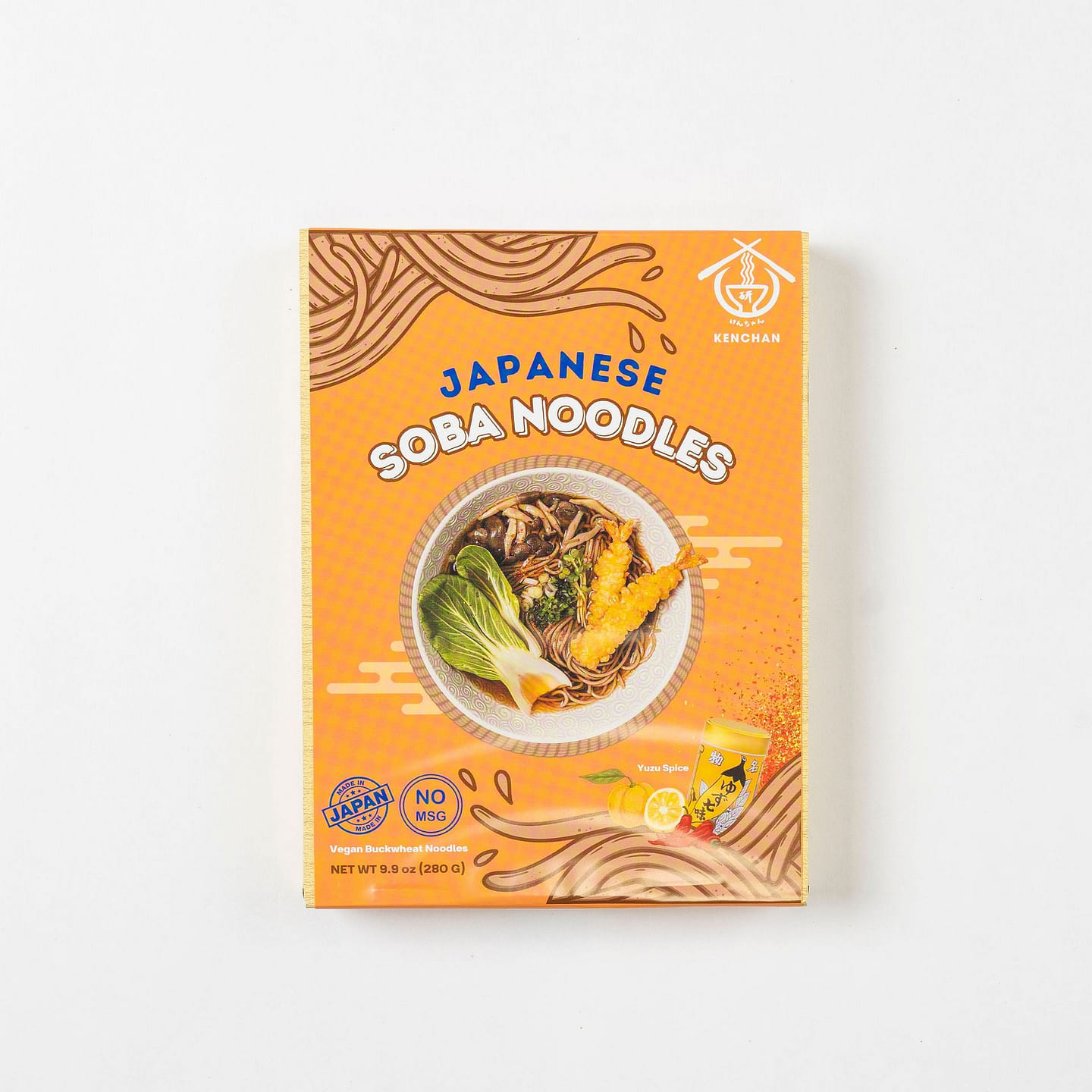 Kenchan Soba Noodle Kit Yuzu Shichimi (4 Servings) 9.9 온스