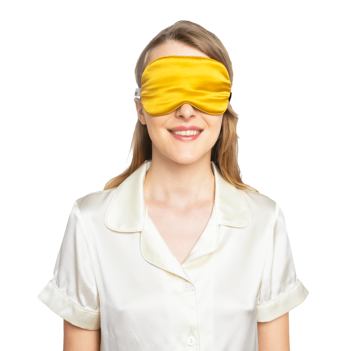 Beauty Silk Eye Mask with Velvet Band (19 Momme) Classic / Gold 1 each