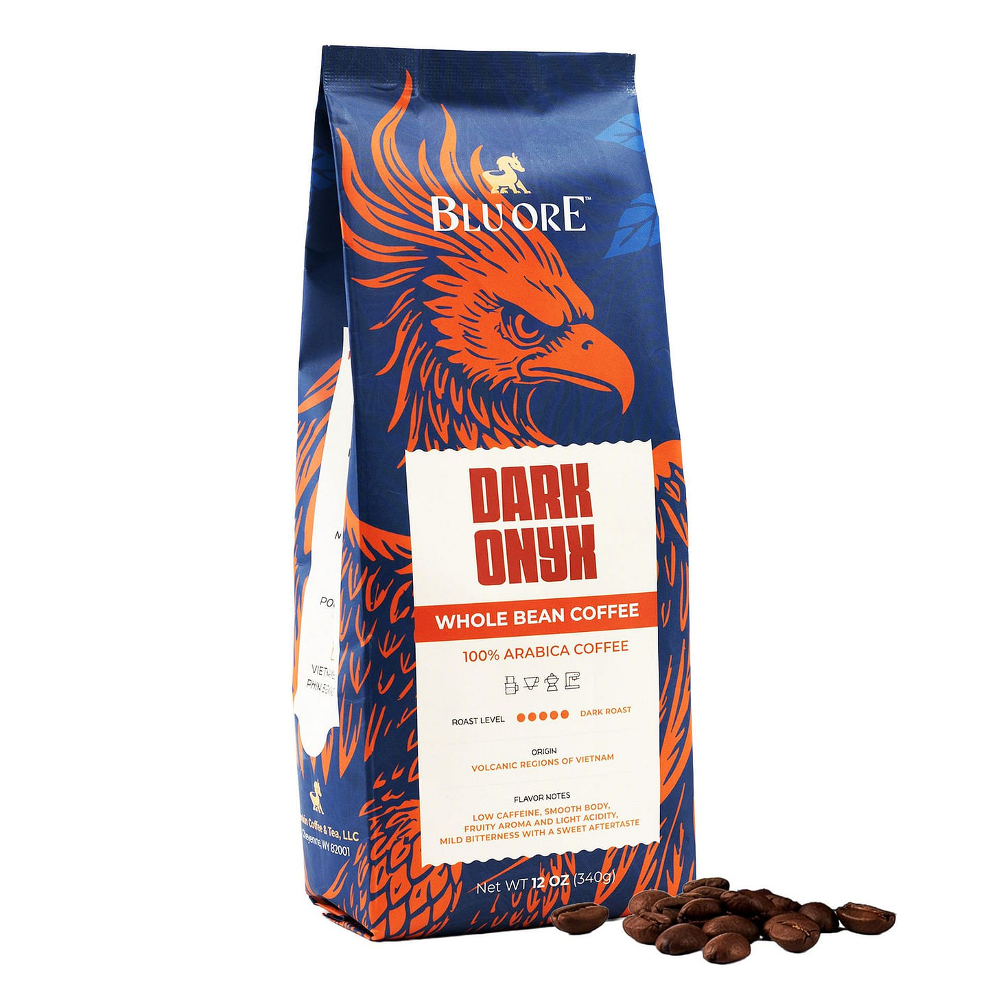Blu Ore Dark Onyx Arabica Coffee Beans 1-pack 12 oz