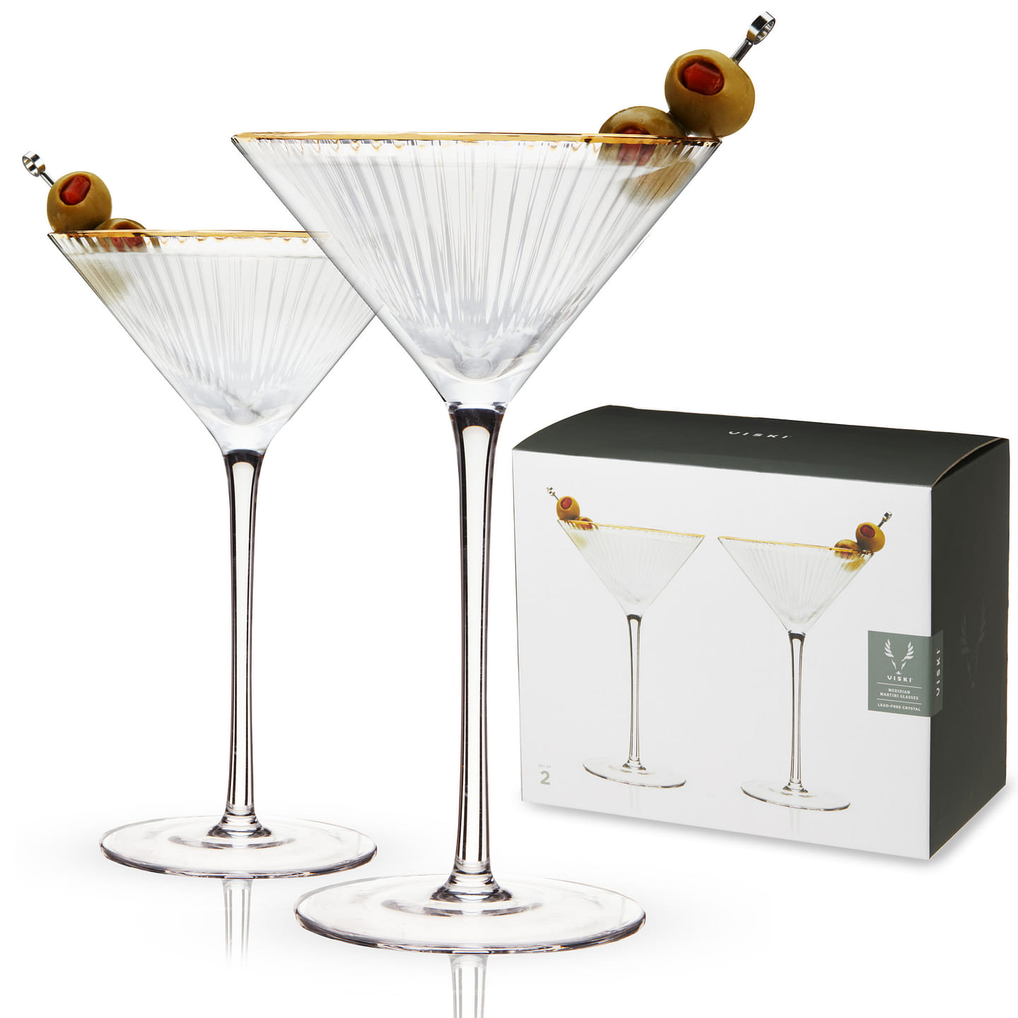 Meridian Martini Glasses (Set of 2) by Viski 2 each