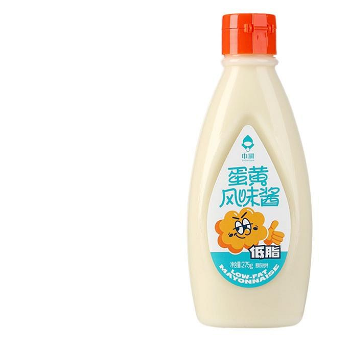 中澜 0蔗糖商用减零低美乃滋 低脂蛋黄酱275g*1瓶