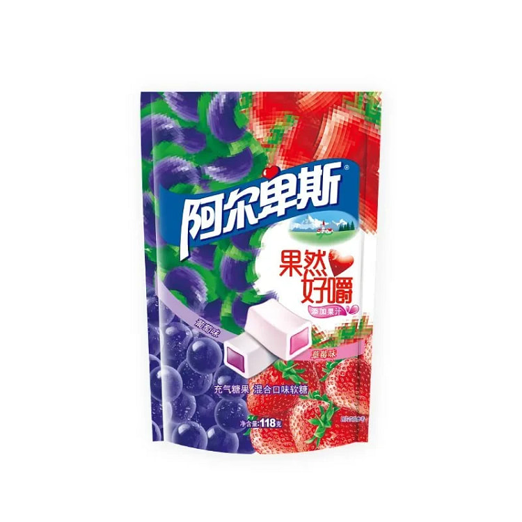 啊尔卑斯新品果然好嚼充气糖果软糖